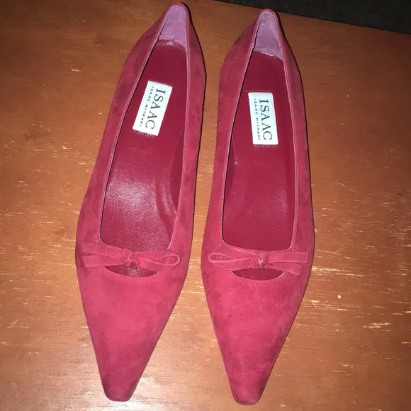 - Isaac Mizrani made in italy red suede NWT shoes