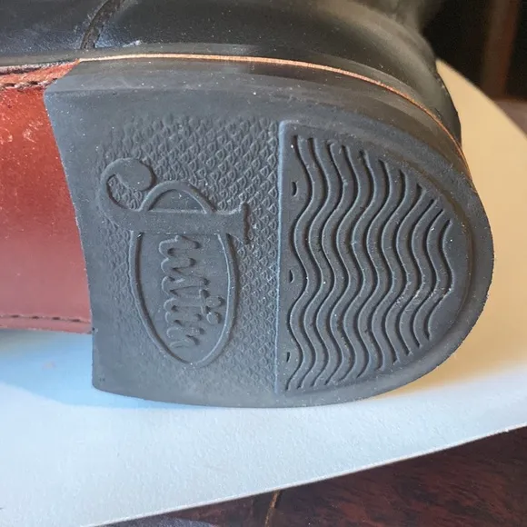 - Justin Boots, Black Elephant Packer Boots-8.5 D