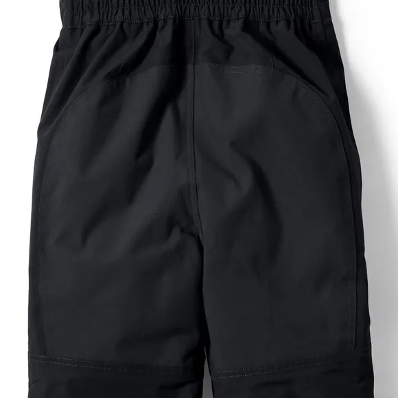 ✨ Lands End Kids Squall Waterproof Insulated Iron Knee Snow Bibs 10 Black