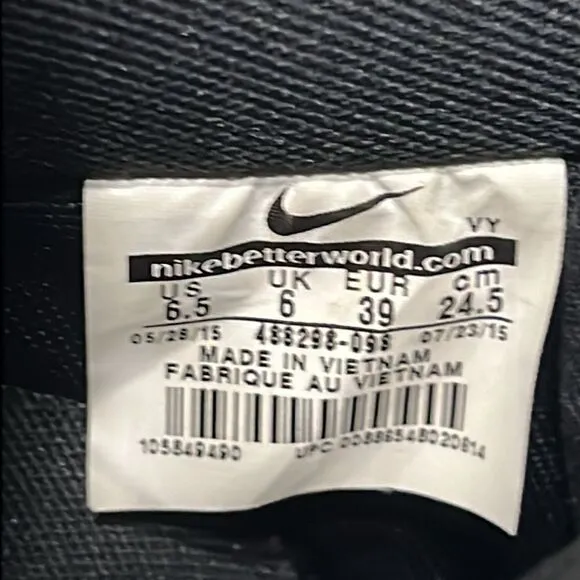 🔥🔥 NIKE Air Force 1 Black Gum Suede Sneakers - Men Sz 6.5  EXCELLENT Condition