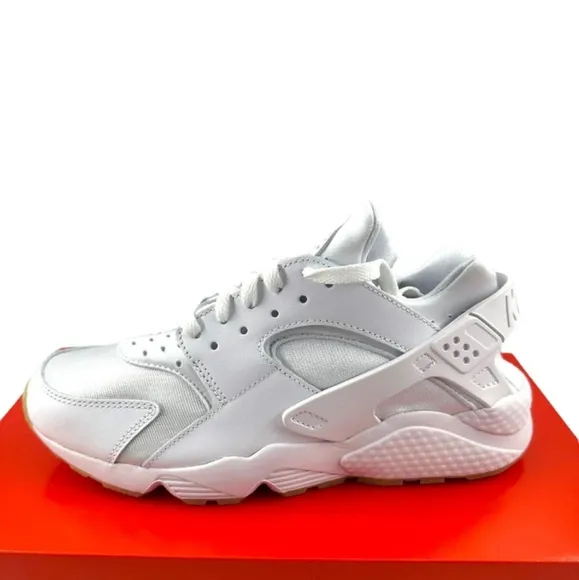 - Size 8.5 - Nike Air Huarache White Gum Original Nikes . BRAND NEW