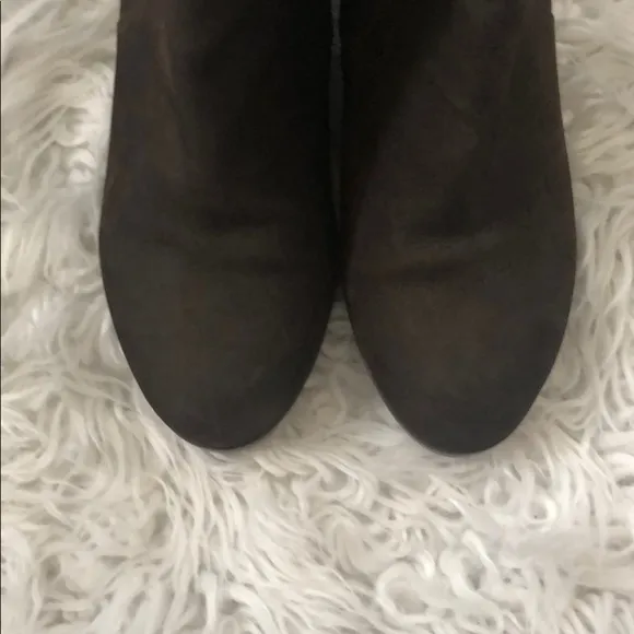 • Taryn Rose • Beula Suede Wedge Booties Brown