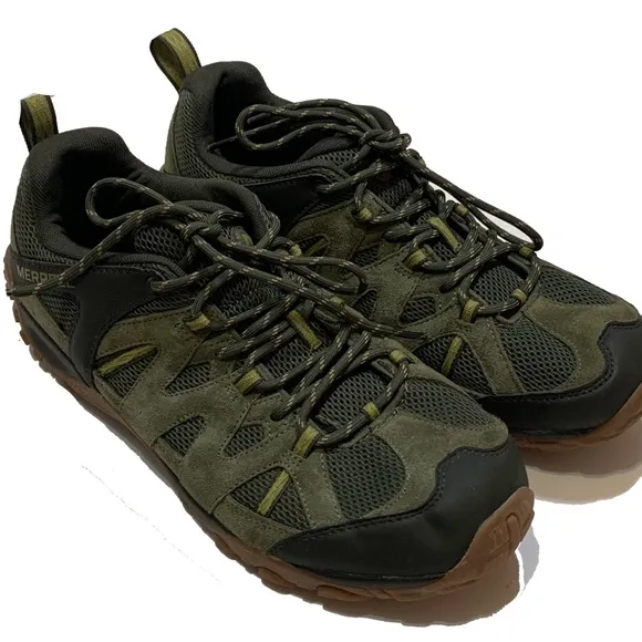 11.5 / Merrell Men's Green Hiking Shoes