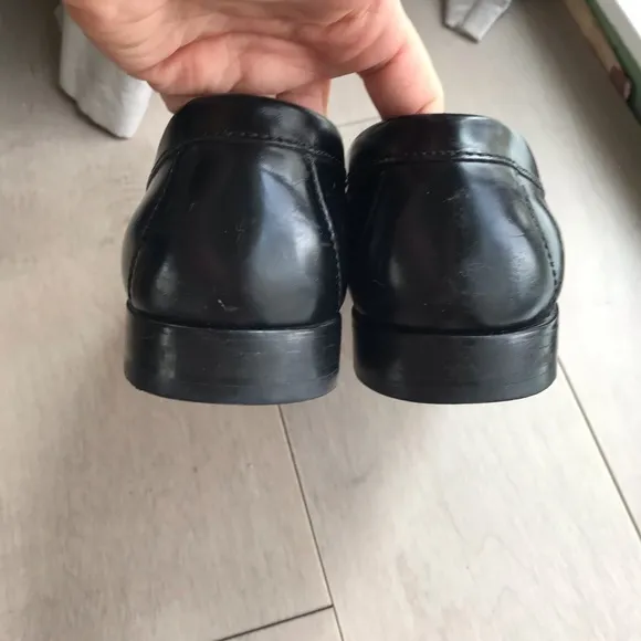 $125 Cole Haan Men Pinch Tassel Loafers leather shoes black 11.5 D