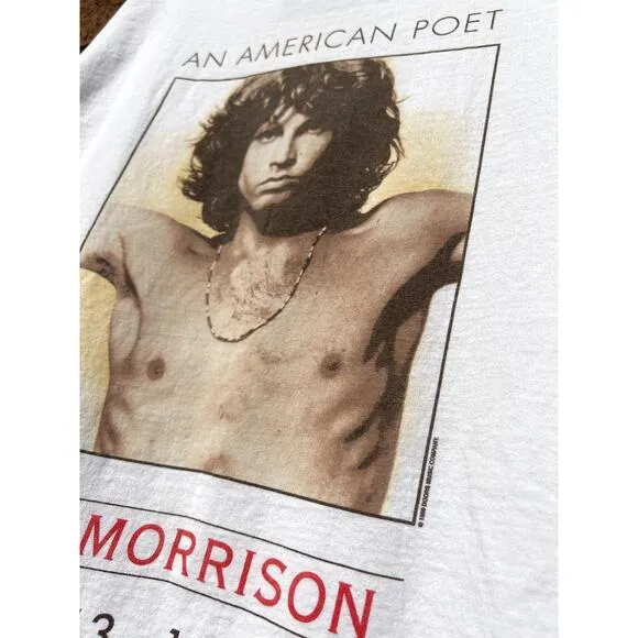 1999 The Doors Jim Morrison An American Poet Tribute 90s Vintage Band Tee Shirt