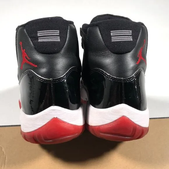 2019 Jordan 11 Retro High Playoffs Bred Sneakers Shoes Pre Owned With Box