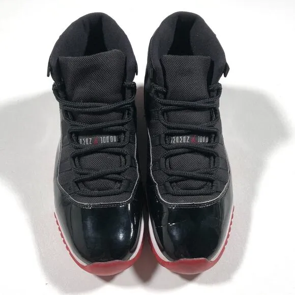 2019 Jordan 11 Retro High Playoffs Bred Sneakers Shoes Pre Owned With Box