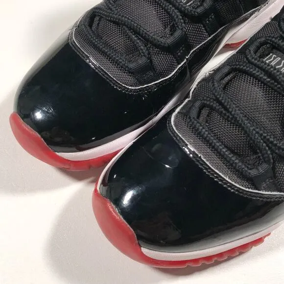 2019 Jordan 11 Retro High Playoffs Bred Sneakers Shoes Pre Owned With Box