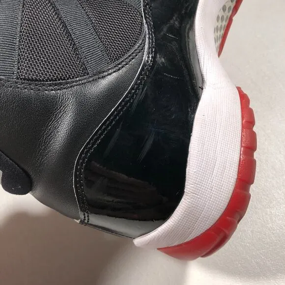 2019 Jordan 11 Retro High Playoffs Bred Sneakers Shoes Pre Owned With Box