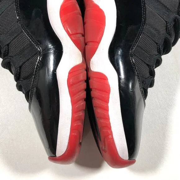 2019 Jordan 11 Retro High Playoffs Bred Sneakers Shoes Pre Owned With Box