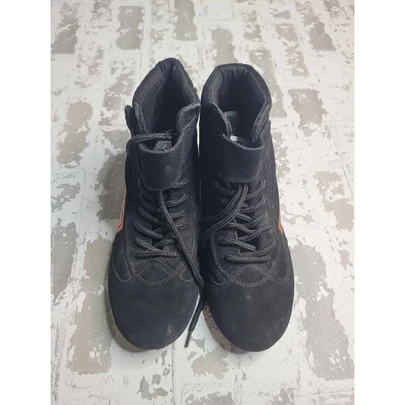 3078 Racequip Black Suede Boots Size 9 SFI Spec‎ 3.3/5