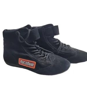3078 Racequip Black Suede Boots Size 9 SFI Spec‎ 3.3/5