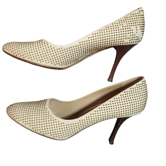 3.1 Phillip Lim Womens Shoes Size 38 Tan &amp; Gold