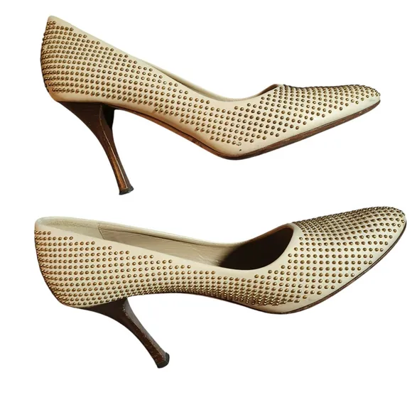 3.1 Phillip Lim Womens Shoes Size 38 Tan &amp; Gold
