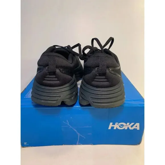 .4019 Hoka Clifton 9, Black/Black, Womens Running Shoes-US 9.5 Womens