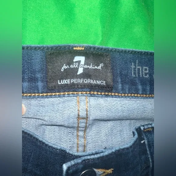 7 for All Mankind Lux Performance The Straight Men's Blue Jeans size 36