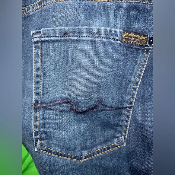 7 for All Mankind Lux Performance The Straight Men's Blue Jeans size 36