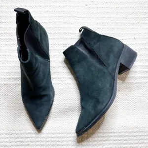 ACNE STUDIOS black suede leather Jensen pointed toe Chelsea boots 37