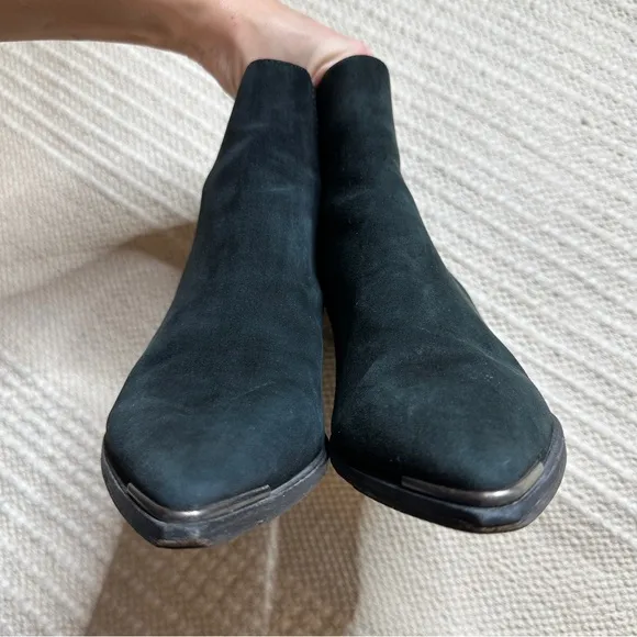 ACNE STUDIOS black suede leather Jensen pointed toe Chelsea boots 37