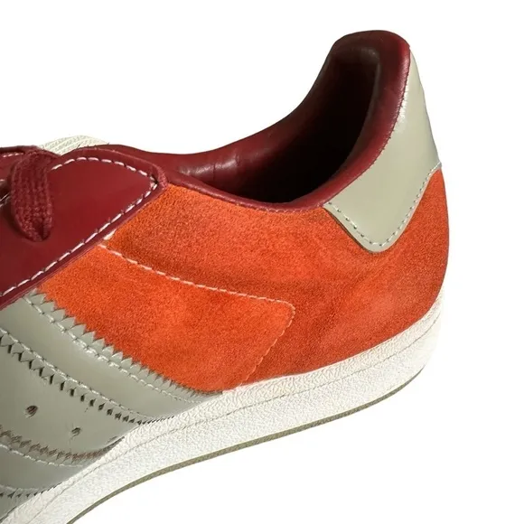ADDIDAS RARE SUPERSTAR 1 SHELL TOE RED AND ORANGE SNEAKERS SIZE 11.5