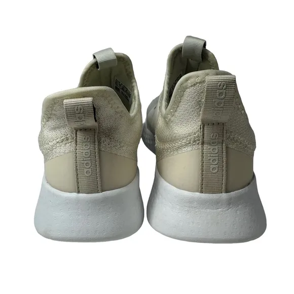 ADIDAS 8.5 Women's Cloudfoam Pure Motion Running Shoe Cream White Slip On
