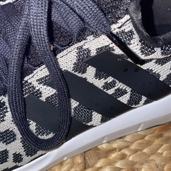 Adidas 9 Women's Black and White Sneakers