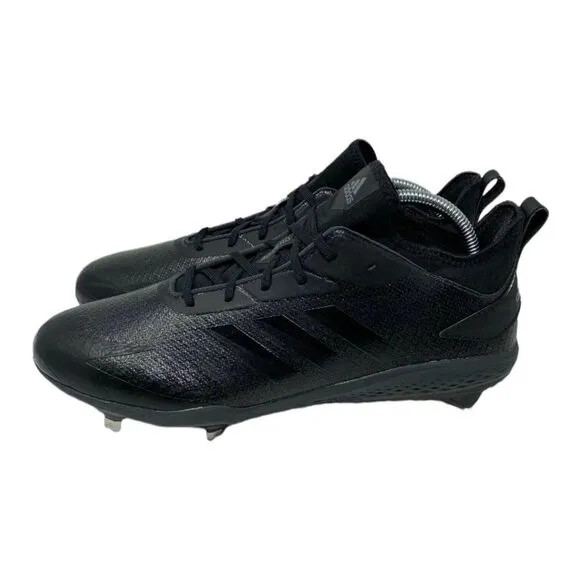 Adidas‎ Adizero Afterburner V Baseball Cleats Men's Size 7 Triple Black AQ0085