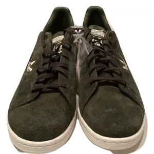 Adidas and Stan Smith Suede Olive Green Sneakers