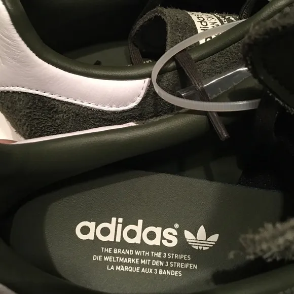 Adidas and Stan Smith Suede Olive Green Sneakers