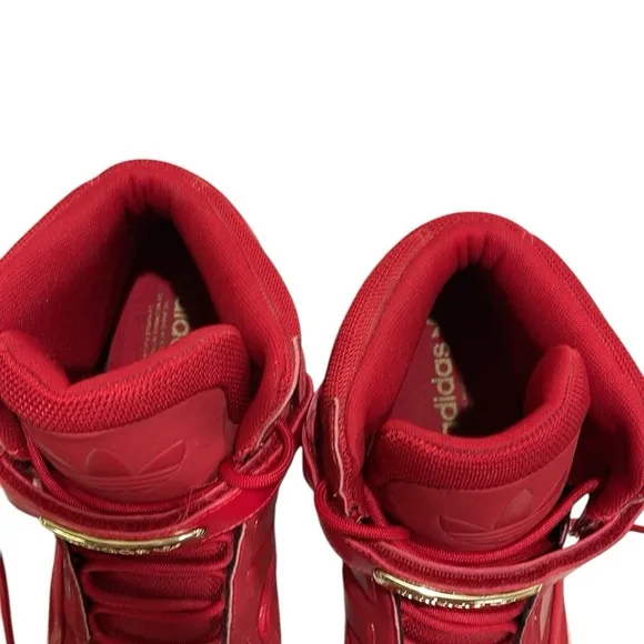 Adidas AR 2.0 Mid Suede Sneakers Red White SZ 12