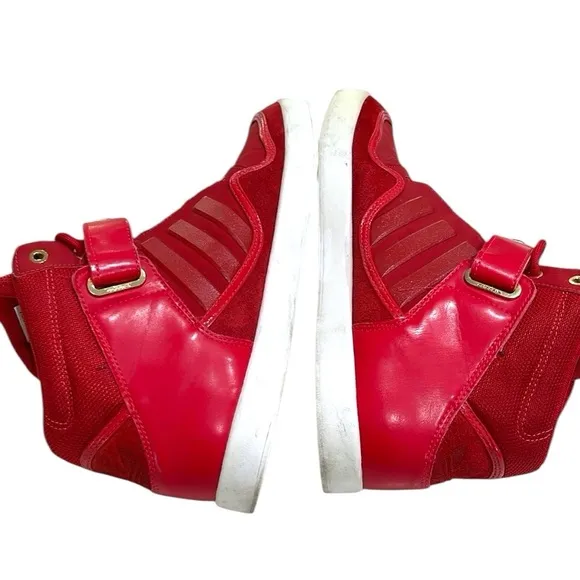 Adidas AR 2.0 Mid Suede Sneakers Red White SZ 12