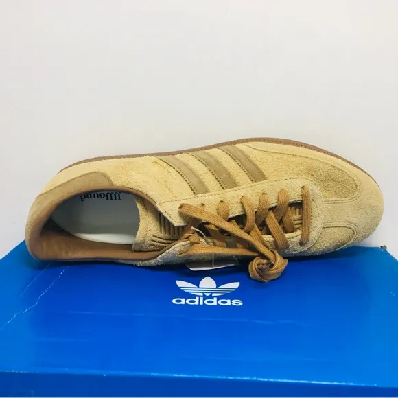 adidas Beige Suede Athletic Shoes