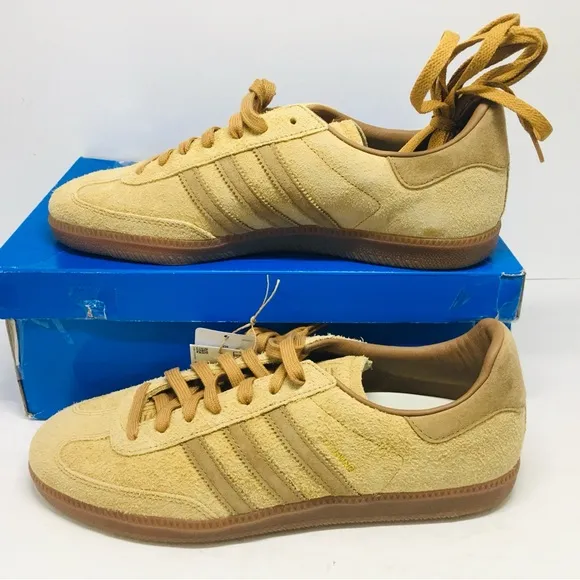 adidas Beige Suede Athletic Shoes
