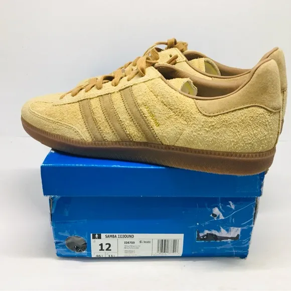 adidas Beige Suede Athletic Shoes
