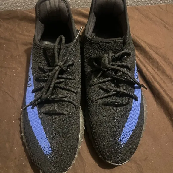 adidas Black and Blue Athletic Shoes