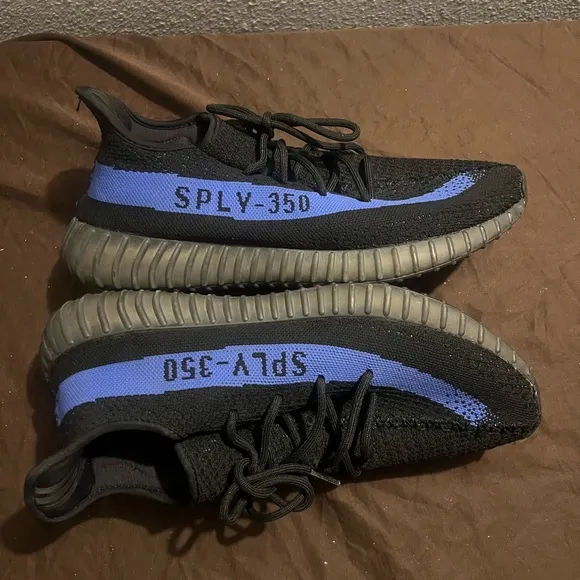 adidas Black and Blue Athletic Shoes
