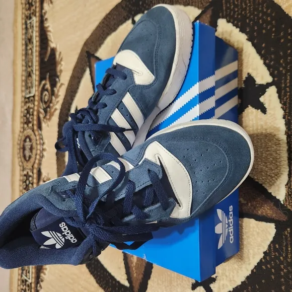 Adidas Blue Suede Sneakers