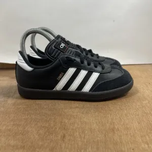 Adidas Boys Samba Classic Youth Size 2.5 036516 Black Soccer Shoes Sneakers