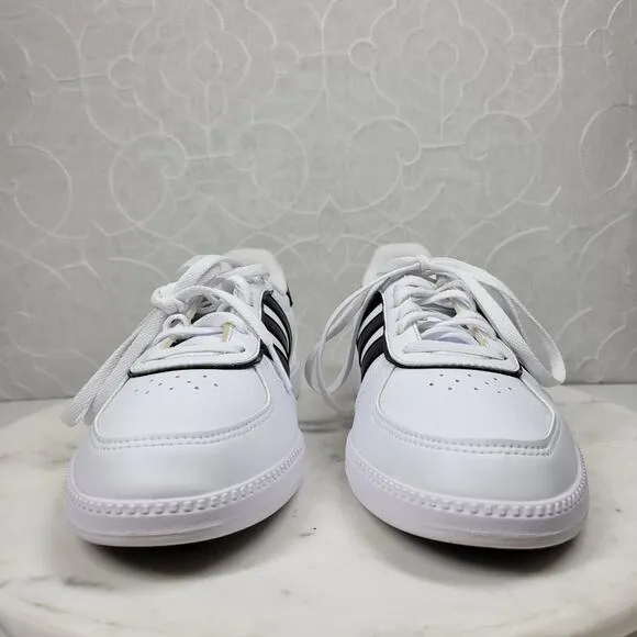 Adidas Breaknet Sleek Sneakers Womens 7 White Black 3 Stripes Athletic Shoes New