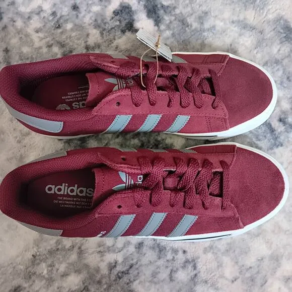 Adidas Campus Vulc Shadow Red Grey White Shoes IF9286 Men's Size 7 NWB