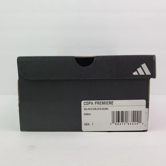 Adidas Copa Premiere Mens Size 7 Solar Red Core Black Low Sneaker Shoes IE0654