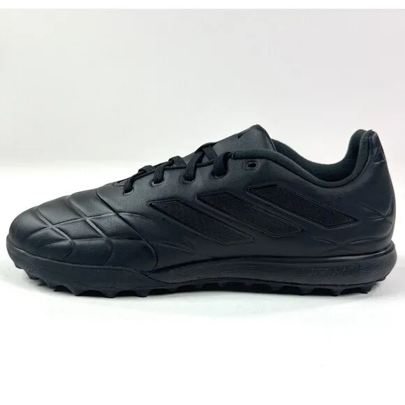 Adidas Copa Pure.3 TF Black Leather Low Turf Soccer Shoes ID4321