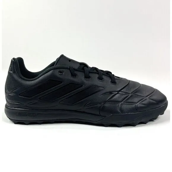 Adidas Copa Pure.3 TF Black Leather Low Turf Soccer Shoes ID4321