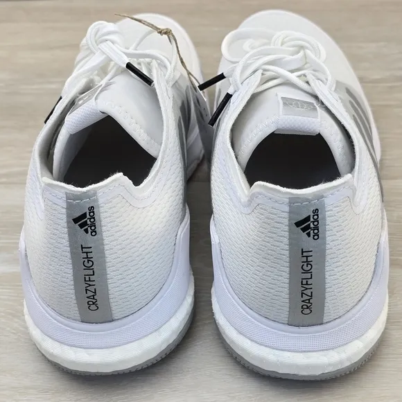 Adidas Crazyflight Women’s Size 8.5 - GY9270 White/Silver New In Box Volleyball