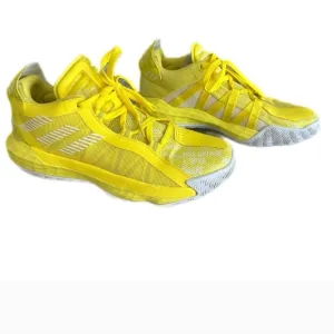 ADIDAS Dame 6 2019 Shock Yellow Basketball Shoes Mens Size 6/Women's Size 8