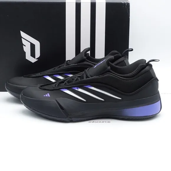 adidas Dame 9 Basketball Shoes JI1938 Black/Cloud White/Blue