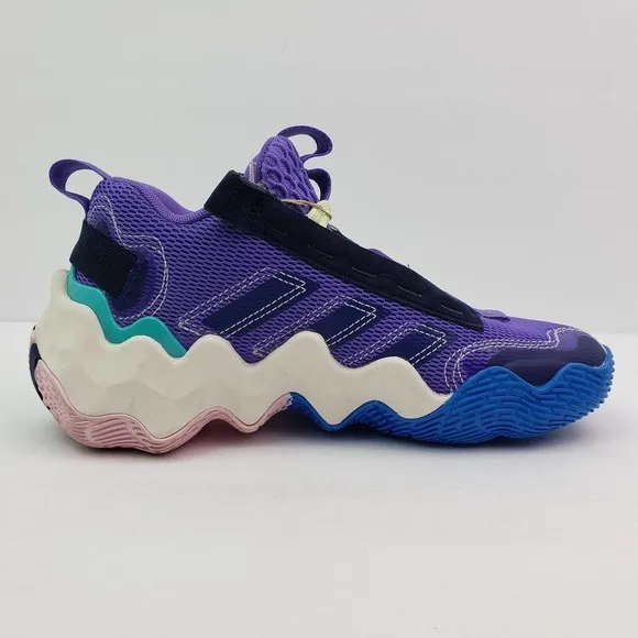 Adidas Exhibit B Hoop City Candace Parker Womens Size 6.5 Purple Basketball Shoe