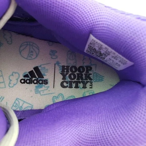 Adidas Exhibit B Hoop City Candace Parker Womens Size 6.5 Purple Basketball Shoe