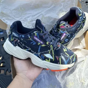 Adidas Falcon Paint Denim Women's Athletic Shoes CG6249 Size 5.5