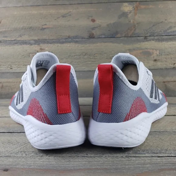 adidas Fluidflow 2.0 Mens Running Athletic Shoes Sneaker White Grey Red